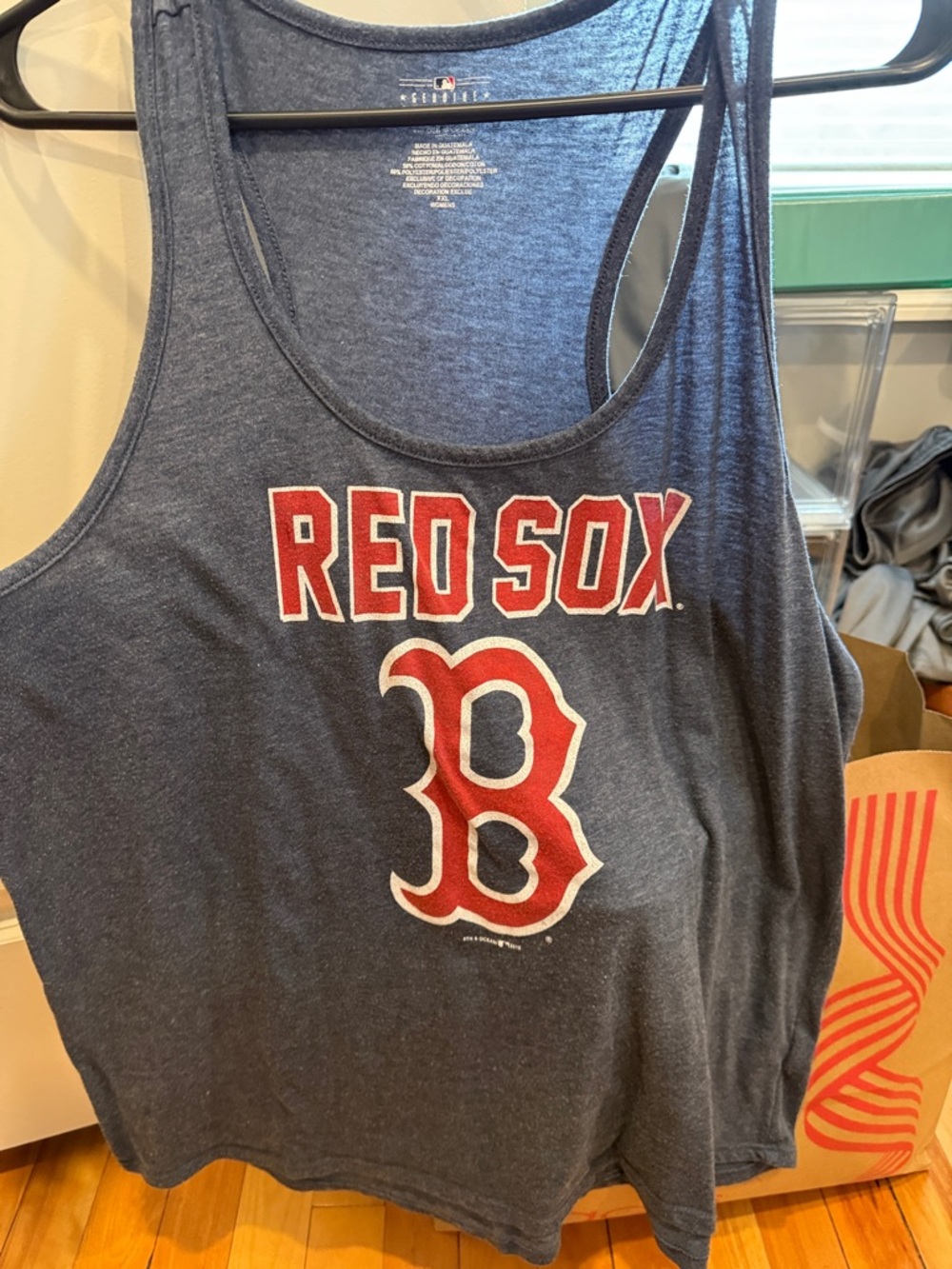 MLB Boston Red Sox Navy Blue Tank Top